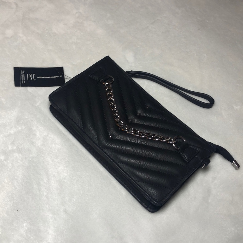 NWT International Concepts Leather Clutch
